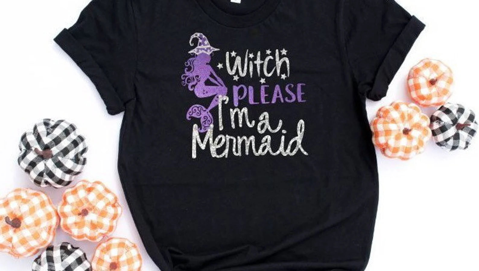 Witch Please Mermaid Halloween Shirt for Women