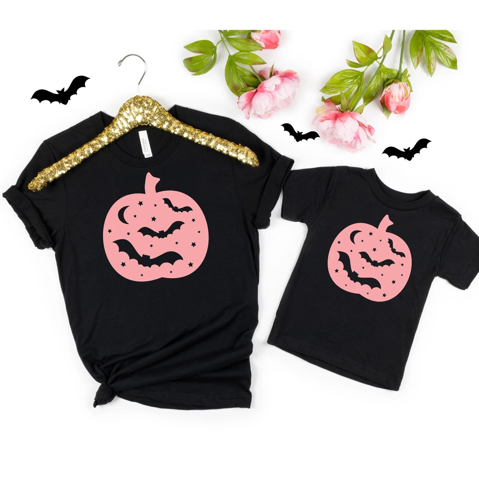 Halloween Pumpkin Shirt, Pastel Halloween Shirt, Pumpkin Shirt, Bat Shirt, Halloween Crewneck Tshirt for Women, Halloween Gifts,