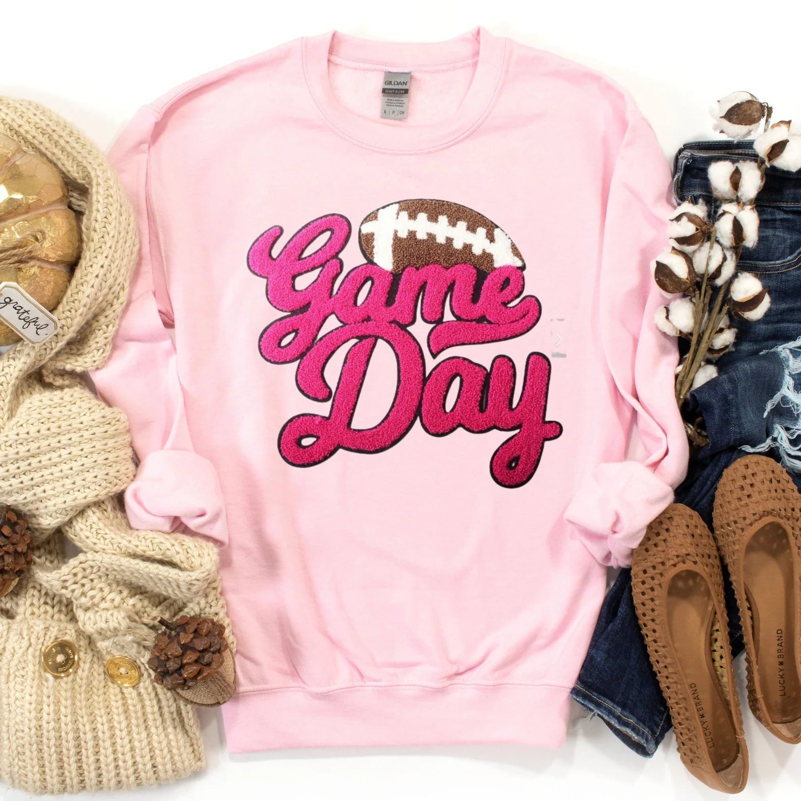 Game Day Football Crewneck Sweatshirt, Game Day Sweatshirt, Football Sweatshirt, Game Day Shirt, Football Shirt, Football Gifts, Patch
